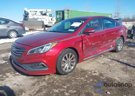 2016 Hyundai Sonata Sport z USA, uszkodzony, nr VIN 5NPE34AF9GH359111